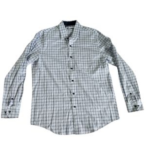 NWT Tasso Elba Blue Longsleeve Buttondown Dress Shirt Size M